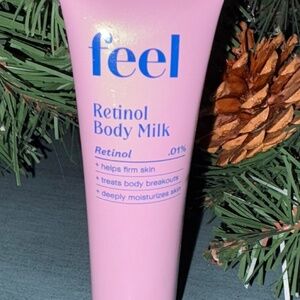Feel Beauty Retinol Body Milk 30ml ℮ 1 fl oz FOIL SEALED TRAVEL SIZE TUBE NO BOX